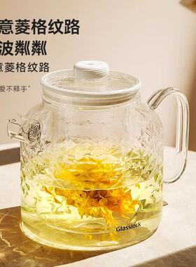 GLASSLOCK玻璃盖朗花茶壶1.2L