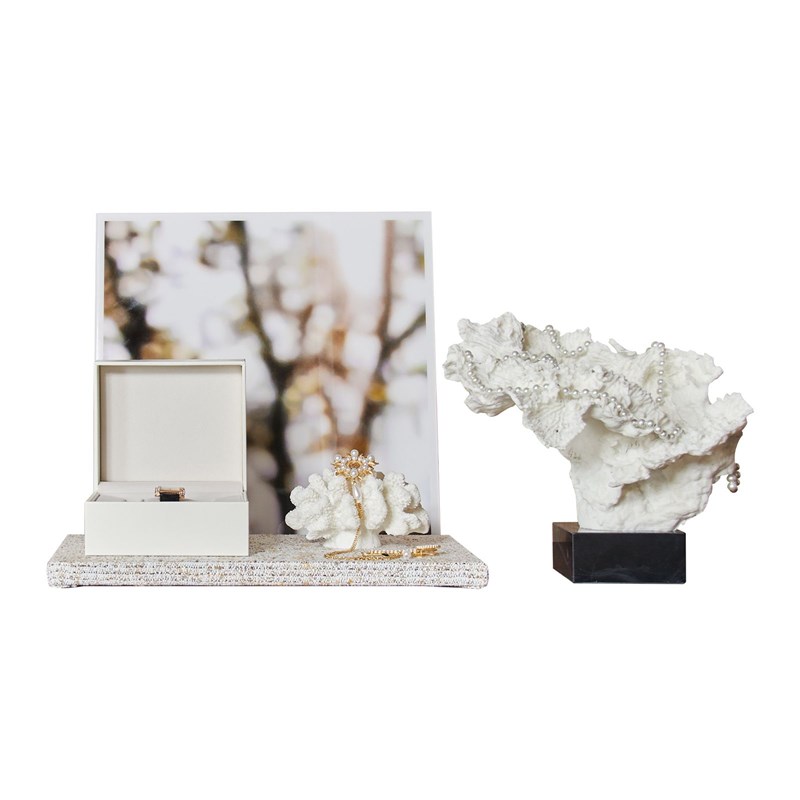 MOON慕空间样板房衣帽间梳妆台摆件小珊瑚售楼处软装饰品摆设道具 - 图2