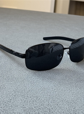 165mm超大框长方形男士偏光墨镜