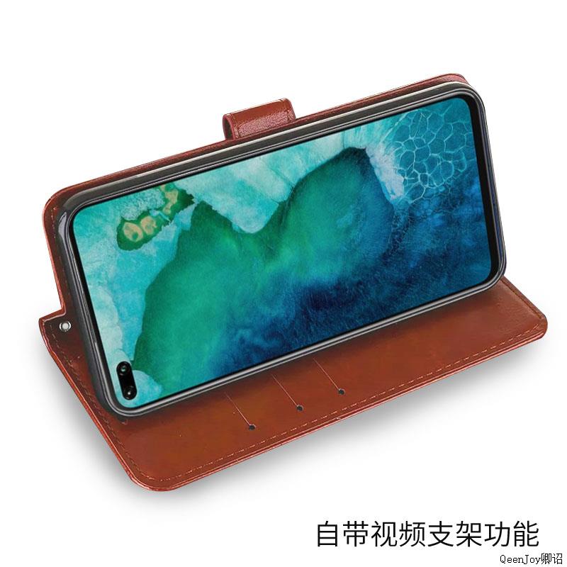 适用华为OXF一AN10手机壳皮夹华为OXF-AN10外壳6.57英寸荣耀V30Pro保护套翻盖OXFAN10全包5G钱包款honor磁扣?