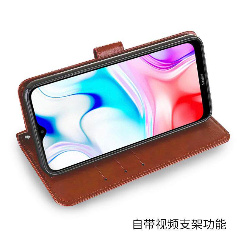 适用 小米M2004J19PI手机壳翻盖REDMI 9 PRIME保护套6.5英寸红米9PRIME外壳皮夹男士钱包款硅胶钢化膜潮女磁?