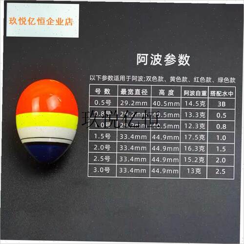海钓阿波漂水中套装钓组合浮w漂塑料浮波ABS防撞矶钓漂大肚漂渔, - 图0