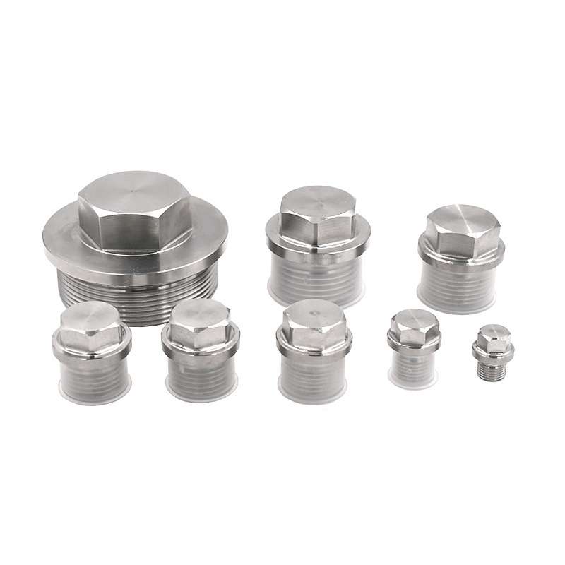 304不锈钢外六角法兰面堵头M20*1.5NPTG1/8~G2寸闷头油堵螺堵 - 图2