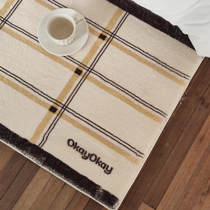 地毯卧室床边毯复古客厅沙发茶几毯阳台坐垫飘窗垫家用防滑脚垫子 - 图0