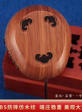 仿木纹鱼播放器内置金西创意装饰摆件充电家用小型挂高清便携插卡