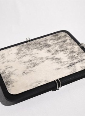 现代简约创意托盘装饰盘收纳盘样板间桌面茶几餐厅软装饰品工艺品