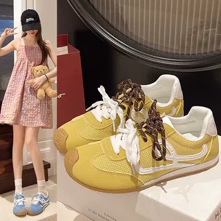 M1 明星同款德训鞋夏季新款时尚百搭休闲阿甘鞋女软底内增高透气