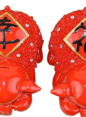 实用个性时尚创意礼品 现代树脂家居装饰品 幸福麦兜猪树脂工艺品