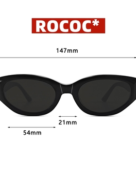 国产GM新款猫眼墨镜duns太阳眼镜loti配近视dada防紫外线rococo