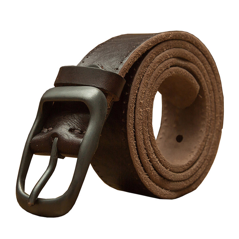 手工皮带牛皮男针扣头层纯真皮休闲复古学生裤带中青年牛仔腰带潮,淘宝优惠券,粉丝福利购,淘宝优惠卷
