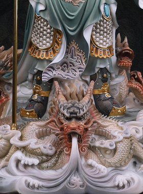 武财神关公神像供奉家用提刀关二爷关羽生意人摆件办公室仿汉白玉