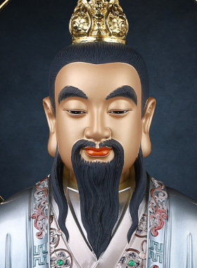 合成玉石中式佛堂装饰摆件