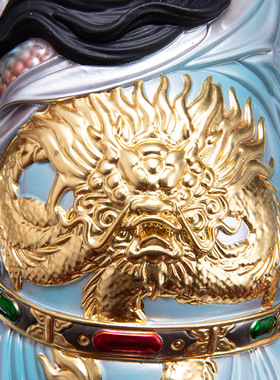 铜中式佛堂关帝圣君佛像装饰摆件