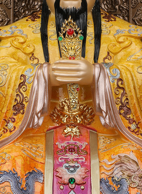 合成玉石中式佛堂装饰摆件