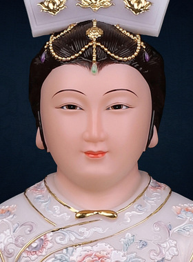 合成玉石粉中式佛堂装饰摆件