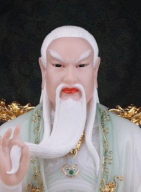 合成玉石粉中式佛堂装饰摆件