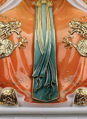 合成玉石粉中式佛堂装饰摆件