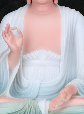 合成玉石中式佛堂装饰摆件