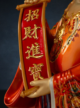 铜中式佛堂善财童子神像装饰摆件