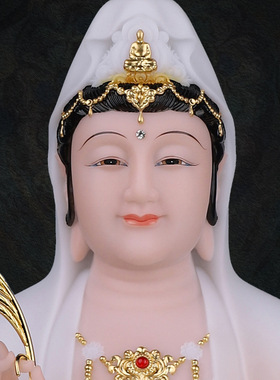 合成玉石中式佛堂装饰摆件