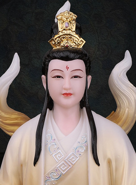 合成玉石粉中式佛堂装饰摆件