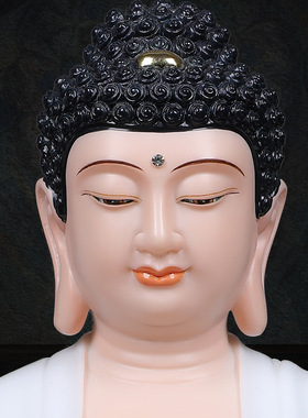 合成玉石粉中式佛堂装饰摆件