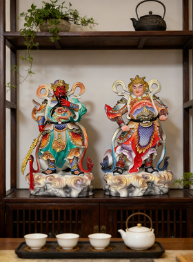 伽蓝韦陀菩萨佛像供奉家用仿汉白玉伽蓝菩萨韦天佛堂佛前摆件