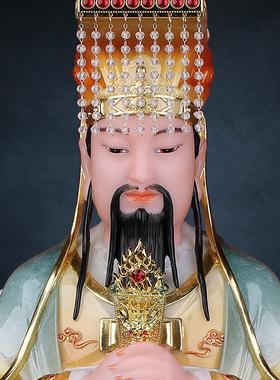 合成玉石中式佛堂装饰摆件