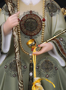 合成玉石粉中式佛堂装饰摆件