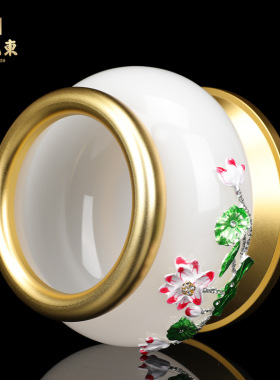 琉璃玻璃玉+合金镀金中式佛堂