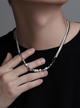 DH7拼接设计项链男/女钛钢