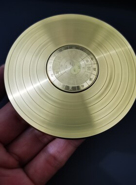 极速纯铜罗盘客厅摆件转转手把件纯黄铜J双面转实心太极八卦解压