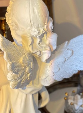 都多爱家天使爱丽丝小号摆件玄关入户卧室客厅收纳复古法式装饰品