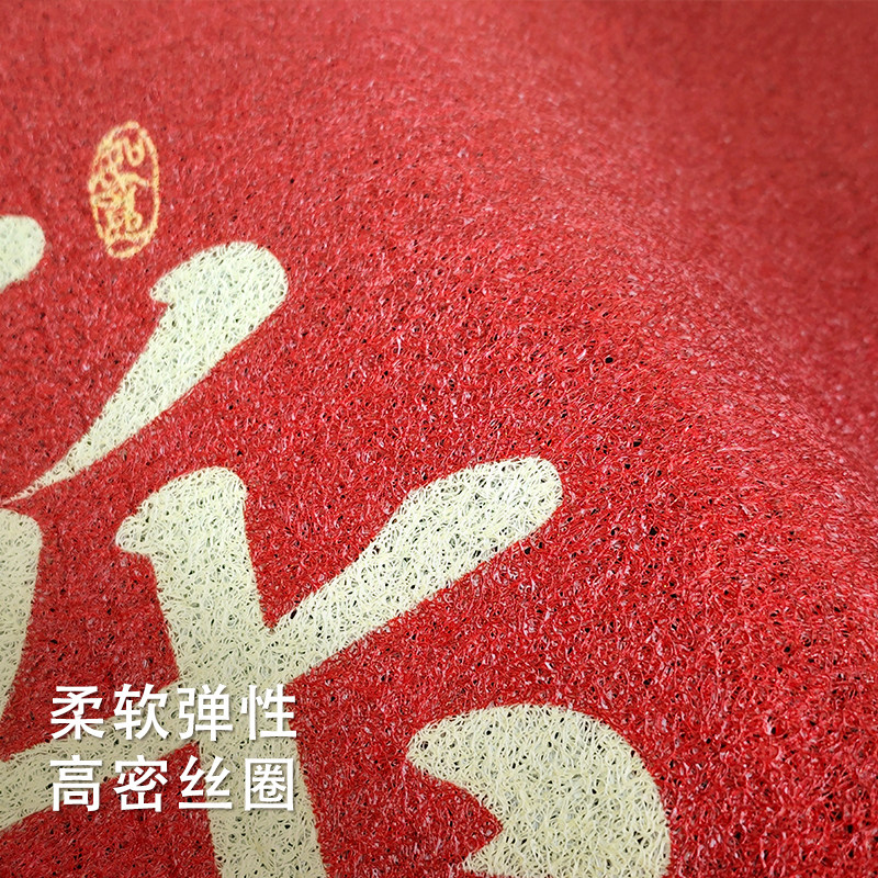 喜庆卡通地垫入户门垫2026新款马年丝圈防滑脚垫进门口地毯可裁剪,淘宝优惠券,粉丝福利购,淘宝优惠卷