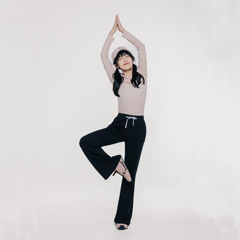 ACMEITEM爱棵米 亲子休闲微喇长裤中腰垂坠感运动健身合体裤子女,淘宝优惠券,粉丝福利购,淘宝优惠卷