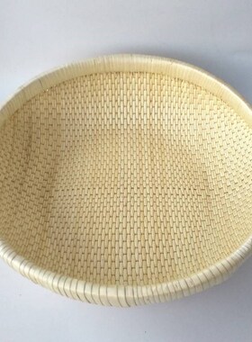 藤编柳编收纳筐笸箩馒r头筐饼食品篮水果展示筐婚嫁针线筐大小号