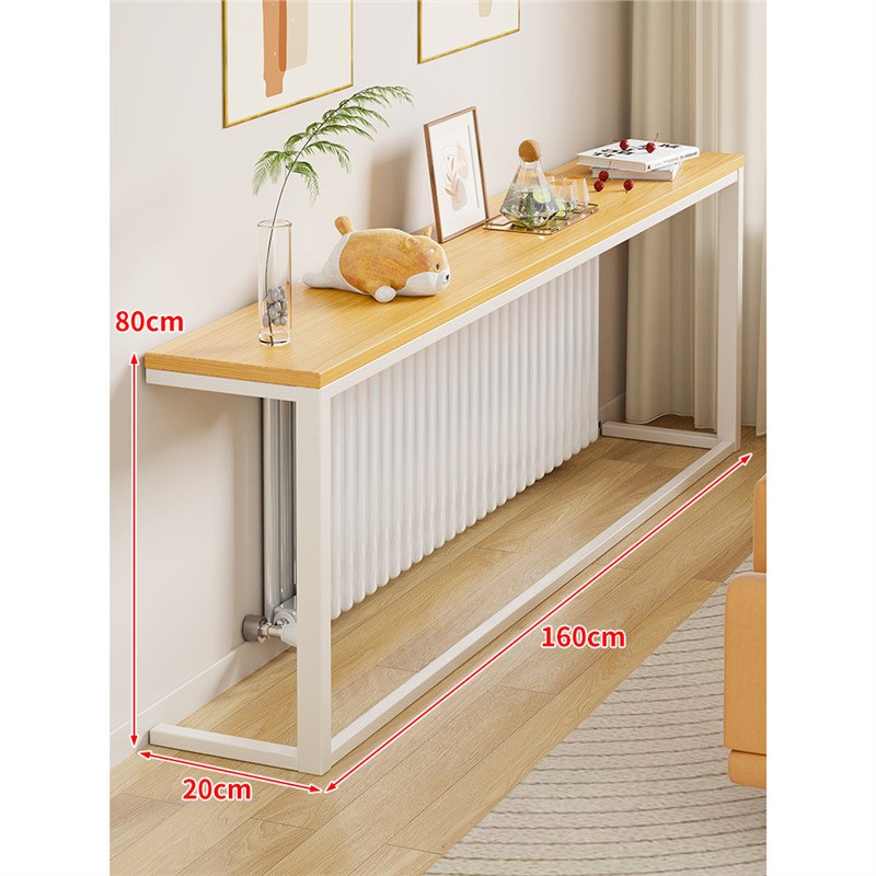 暖气片置物架客厅沙发后收纳长条桌子卧室床头床尾靠墙夹缝收纳柜 - 图0