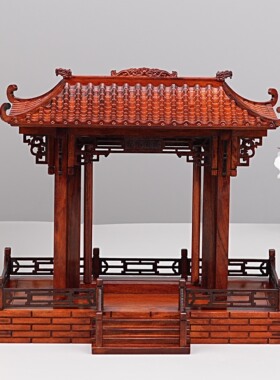 中式吊玉架玉佩架古风珠宝展示架酸枝木工艺品古典实木桌面摆件