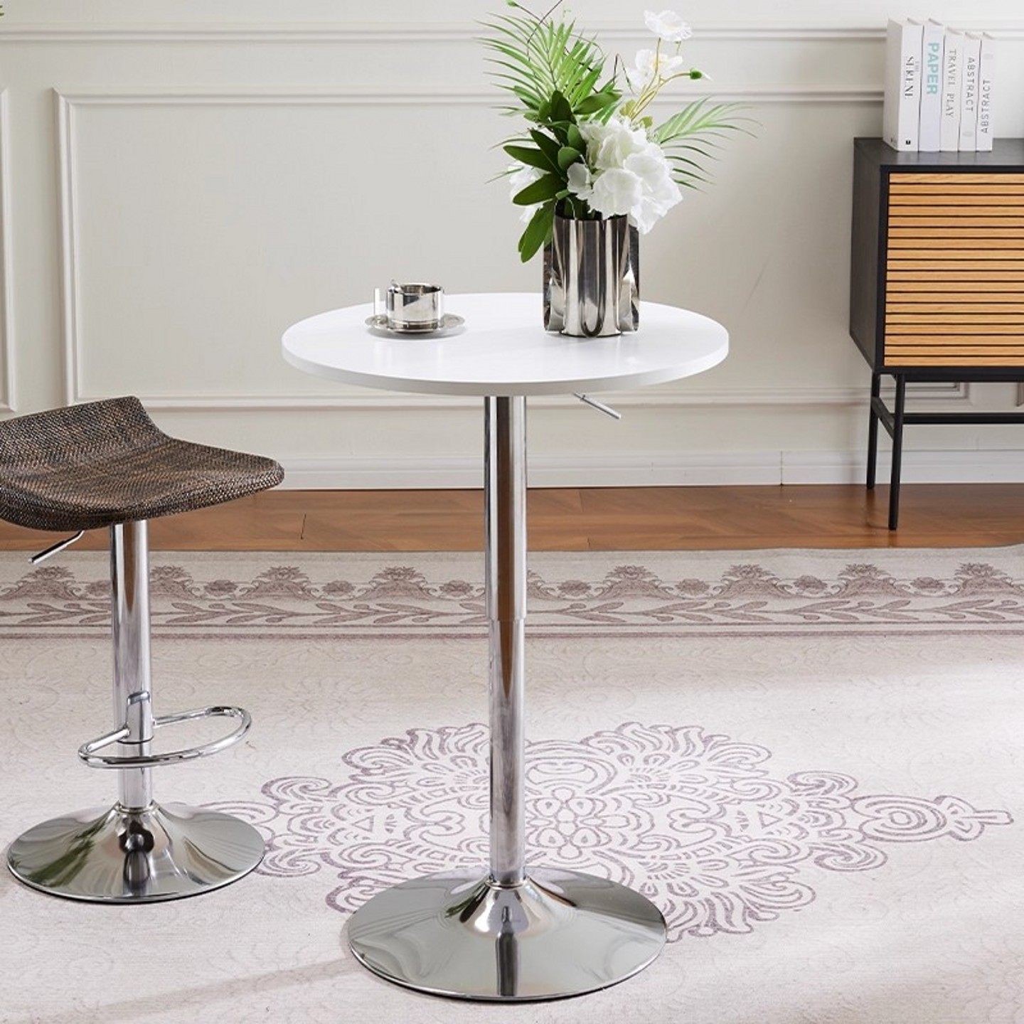 酒吧桌休闲家用简约咖啡阳台小圆桌子酒吧展会可升降高脚桌椅组合,淘宝优惠券,粉丝福利购,淘宝优惠卷