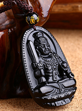 黑曜石本命佛吊坠十二生肖