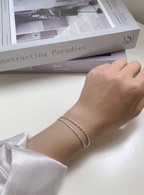 波光粼粼满天星小米粒双层手链