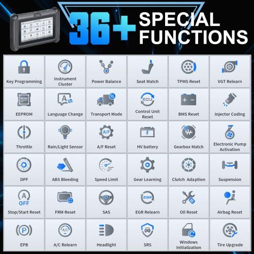 朗仁XTOOL D7S 汽车诊断工具全系统诊断 OBD2功能支持15种语言 - 图3