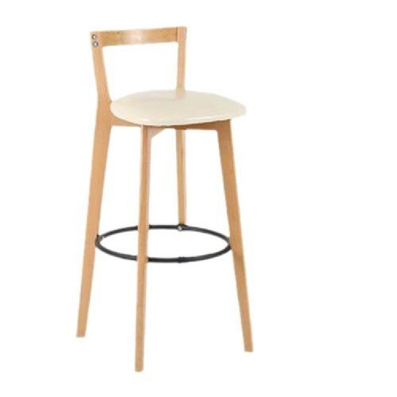 吧台椅北欧实木现代简约创意酒吧凳新中式阳台家T用轻奢靠背高脚,淘宝优惠券,粉丝福利购,淘宝优惠卷