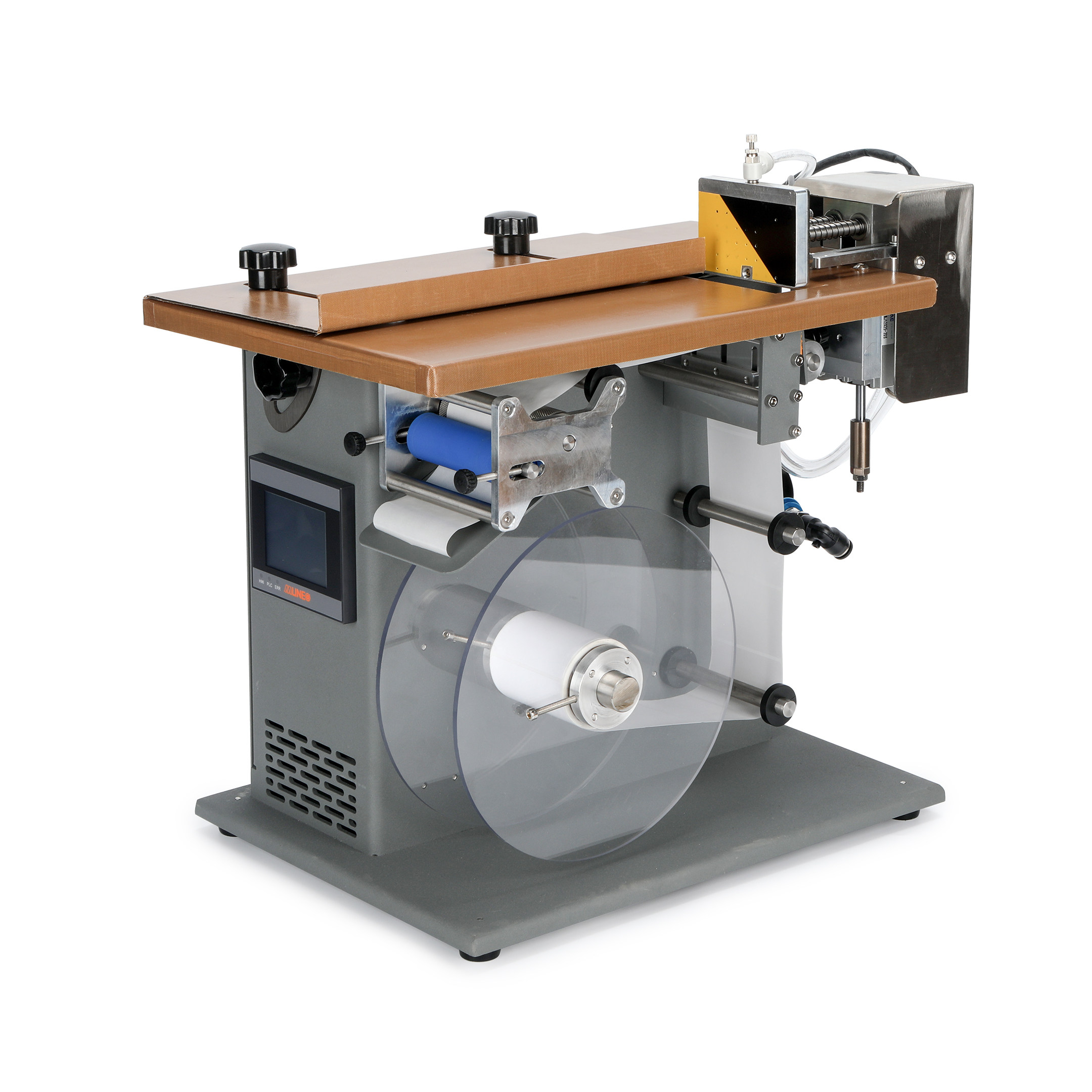 半自动平面贴标机塑料贴透明膜注塑五金件玩具亚克力纸盒外箱贴标,淘宝优惠券,粉丝福利购,淘宝优惠卷