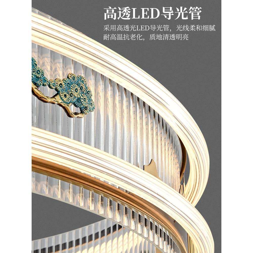 城逸新中灯客厅灯吊灯复古中国式风全铜迎客松餐厅主728卧室书房,淘宝优惠券,粉丝福利购,淘宝优惠卷