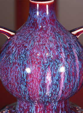 福禄如意钧瓷摆件中式陶瓷祝福工艺品家居玄关博古架装饰品送礼品