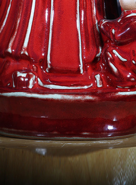 钧瓷摆件高自文大师作品财神爷陶瓷招财家用供奉财神摆件店铺开业