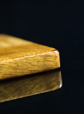 金丝楠实木茶杯垫茶道功夫茶杯托创意茶具配件禅意木质防烫隔热垫