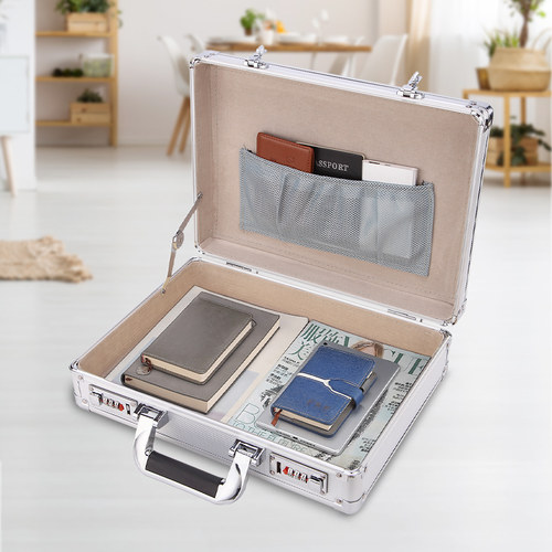 密码带锁办公文件商用保险柜家庭保险箱入衣柜家用防盗小型迷你衣 - 图1