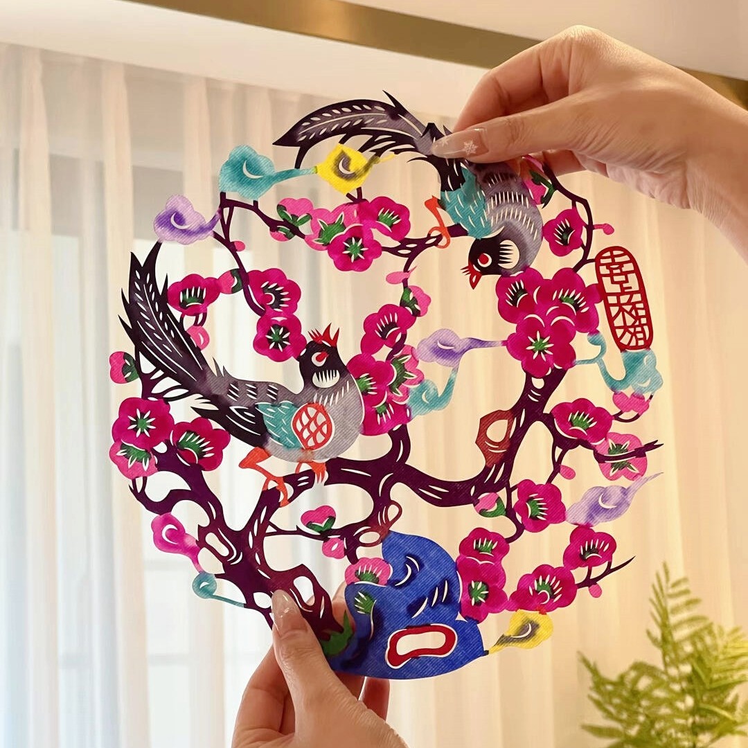 非遗窗花蔚县剪纸2026新年年画玻璃贴成品结婚礼物装饰布置马年,淘宝优惠券,粉丝福利购,淘宝优惠卷